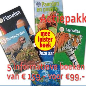 Actiepakket: 5 Informatieve Meeluisterboeken voor 9+